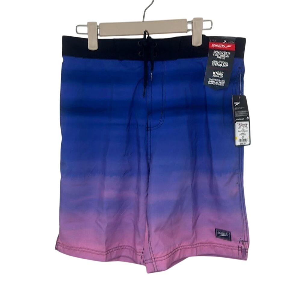 NWT Speedo Mens Blue Onshore Tide Bondi Basin‎ Boardshort 20" Size Medium